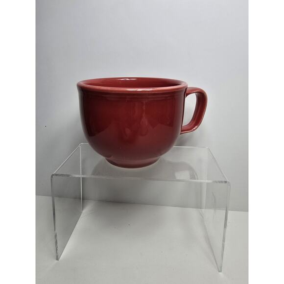 Fiesta - Scarlet Red Jumbo Cup Mug Homer Laughlin Ceramic Coffee Tea HLC USA - Picture 1 of 4